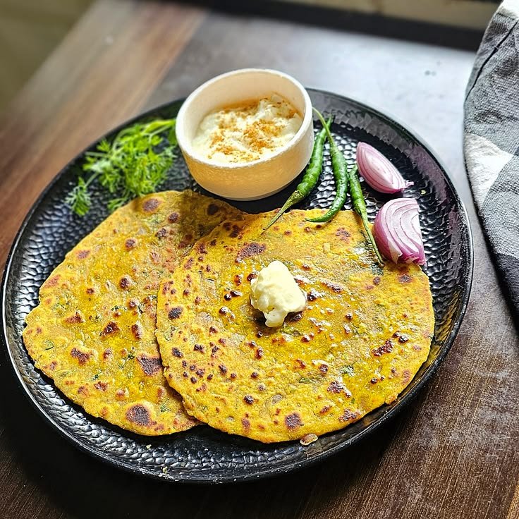 Healthy Masala Missi Roti